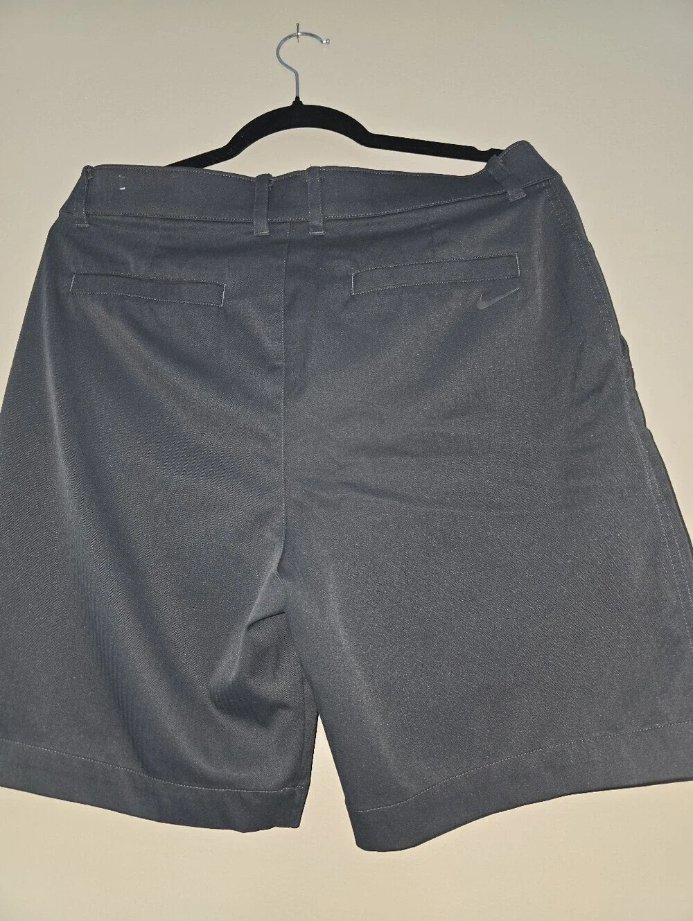 Nike Men's Dark Gray Flat-Front Shorts